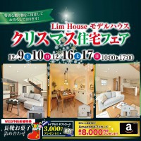 *･ﾟ｡:.*ᴍᴇʀʀʏ ᴄʜʀɪsᴛᴍᴀs*･ﾟ｡:.*　モデルハウス3棟同時　Xmas住宅フェア