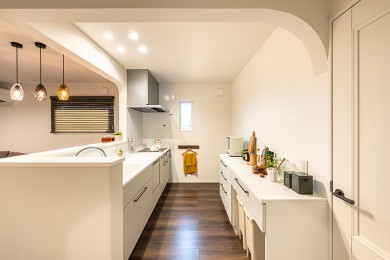 注文住宅の家事動線を考えたキッチン間取り
